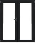 WindowMAG Usa din PVC cu geam termopan 3/3, 6 camere, Black Brown, 180×210, Prag PVC, Stanga