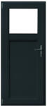 WindowMAG Usa din PVC cu geam termopan 1/3, 4 camere, Gri antracit, 78×188, Prag Aluminiu, Stanga