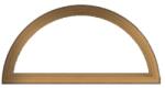WindowMAG Fereastra PVC termopan tip arcada, 4 camere, stejar auriu, 120 x 60 cm, fix