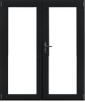 WindowMAG Usa din PVC cu geam termopan 3/3, 4 camere, Black Brown, 200×210, Prag PVC, Dreapta
