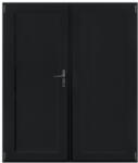 WindowMAG Usa din PVC cu panel PVC , 6 camere, Black Brown, 200×210, Prag Aluminiu, Stanga