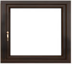 WindowMAG Fereastra PVC termopan, 6 camere, mahon, 40 x 40 cm, simpla deschidere, dreapta