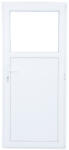WindowMAG Usa din PVC cu geam termopan 1/3 tip 1, 4 camere, prag aluminiu, dreapta , alb , 98 x 200 cm