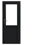 WindowMAG Usa din PVC cu geam termopan 2/3, 4 camere, Black Brown, 78×205, Prag PVC, Dreapta