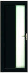 WindowMAG Usa din PVC cu geam termopan, montant vertical 1/3 tip 4, 4 camere, prag pvc, stanga , black brown , 98 x 200 cm