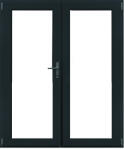 WindowMAG Usa din PVC cu geam termopan 3/3, 4 camere, Gri antracit, 180×210, Prag PVC, Stanga
