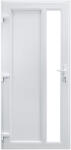 WindowMAG Usa din PVC cu geam termopan, montant vertical 1/3 tip 4, 6 camere, prag aluminiu, stanga , alb , 78 x 190 cm