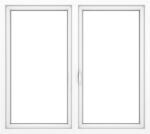 WindowMAG Fereastra PVC termopan, 6 camere, alb, 176 x 116 cm, fix + simpla deschidere, dreapta