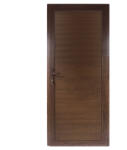 WindowMAG Usa din PVC cu panel PVC , 4 camere, Nuc, 78×188, Prag PVC, Dreapta