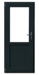 WindowMAG Usa din PVC cu geam termopan 2/3 tip 2, 4 camere, prag pvc, stanga , gri antracit , 98 x 190 cm