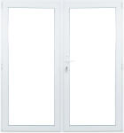 WindowMAG Usa din PVC cu geam termopan 3/3, 6 camere, Alb, 180×210, Prag PVC, Dreapta