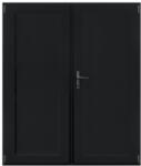 WindowMAG Usa din PVC cu panel PVC , 4 camere, Black Brown, 200×210, Prag Aluminiu, Dreapta