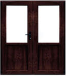 WindowMAG Usa din PVC cu geam termopan 2/3, 4 camere, Mahon, 160×210, Prag PVC, Stanga