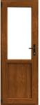 WindowMAG Usa din PVC cu geam termopan 2/3 tip 2, 6 camere, prag aluminiu, stanga , stejar auriu , 88 x 190 cm