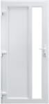 WindowMAG Usa din PVC cu geam termopan, montant vertical 1/3 tip 4, 4 camere, prag pvc, stanga , alb , 78 x 190 cm