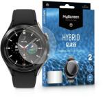Samsung Galaxy Watch 4 Classic (46 mm) rugalmas üveg képernyővédő fólia - MyScreen Protector Hybrid Glass - 2 db/csomag - átlátszó