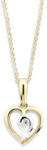 Cutie Jewellery Pandantiv delicat din aur galben Z6298-1609-40-10-X-1