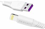 Dudao kábel USB / Lightning kábel, 5A, 1m, fehér (L2L-1m-white) (L2L-1m-white) - kulsoaksi