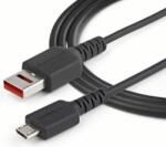 StarTech USBSCHAU1M USB-A apa - Micro USB apa Töltő kábel - Fekete (1m) (USBSCHAU1M)