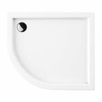 Omnires Cadita dus semirotunda Omnires Riverside alb 80x90 cm (RIVERSIDE80/90/PBP)