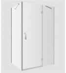 Omnires Cabina de dus dreptunghiulara cu usa cu balamale Omnires Manhattan transparent 120x100 cm (MH1210CRTR) - neakaisa