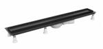 Omnires Set rigola pentru dus cu capac faiantabil Omnires Lowfix 60 cm negru (LOWFIX60TBL)