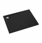 Omnires Cadita de dus dreptunghiulara din compozit Omnires Stone negru mat 80x100 cm (STONE80/100BL)