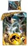 Halantex Jurassic World 3: Lenjerie de pat cu model dinozaur - 2 piese, 140 x 200 cm (JW 9108BL) Lenjerie de pat