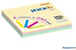 STICK N Öntapadó jegyzettömb, 76x76 mm, 100 lap, STICK N "Magic Pad" pasztell színek (SN21574) - kecskemetirodaszer
