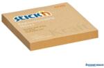 STICK N Öntapadó jegyzettömb, 76x76 mm, 100 lap, STICK N "Kraft Notes", barna (SN21639) - kecskemetirodaszer