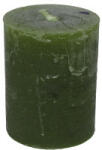 GYD Gyertya rusztikus adventi oliva zöld színű 4 cm X 5 cm, 4db/csomag