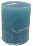 GYD Gyertya rusztikus adventi türkizkék színű 4 cm X 5 cm, 4db/csomag