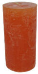 GYD Gyertya rusztikus adventi narancs színű 4 cm X 8 cm, 4db/csomag