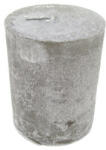 GYD Gyertya rusztikus adventi ezüst színű 5 cm X 6 cm, 4db/csomag