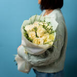 ImodFlowers Buchetul cu 11 Trandafiri Albi