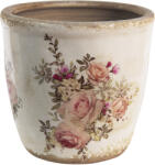 Clayre & Eef Set 2 ghivece flori ceramica Roses 16x15 cm (6CE1421XL)
