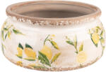 Clayre & Eef Set 2 ghivece flori ceramica Lemon 20x9 cm (6CE1534M)