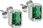 Morellato Ezüst fülbevaló zöld kristályokkal Tesori SAIW57 - vivantis