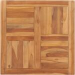 vidaXL Blat de masă, 70 x 70 x 2, 5 cm, lemn masiv de tec (48989)