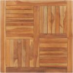 vidaXL Blat de masă pătrată, 90 x 90 x 2, 5 cm, lemn masiv de tec (48991)