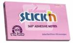 STICK N Öntapadó jegyzettömb, 76x127 mm, 100 lap, STICK N, rózsaszín (SN21558) - primatinta