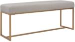 vidaXL Bancă, gri, 120 cm, catifea (247563)