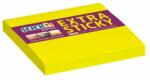 STICK N Öntapadó jegyzettömb, 76x76 mm, 90 lap, STICK N "Extra Sticky", neon sárga (SN21670) - primatinta