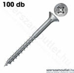 Fischer FPF II CZP Faforgácslapcsavar 5, 0x120mm részmenetes (70mm) [100db] (670411FIS) (670411FIS)