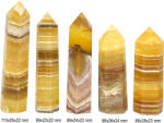  Obelisc Fluorit Galben Mineral Natural 1 Varf - 112-131 x 23-28 x 21-23 mm - 1 Buc