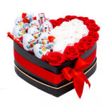 Colorissima Aranjament Floral Kinder Red and White, 30cm