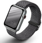 UNIQ Apple Watch 4/5/6/7/SE, okosóra szíj, szürke, fonott, 42/44/45mm, UNIQ - gsmlive