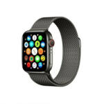 Mercury fekete okosóra fém szíj, Apple Watch 4/5/6/7/SE 42mm