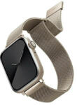 UNIQ Apple Watch 4/5/6/7/SE, okosóra szíj, fém, ezüst "starlight" , 42/44/45mm, UNIQ - gsmlive