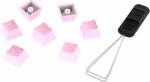 HyperX Rubber Keycaps, rózsaszín (US) (519U0AA#ABA)